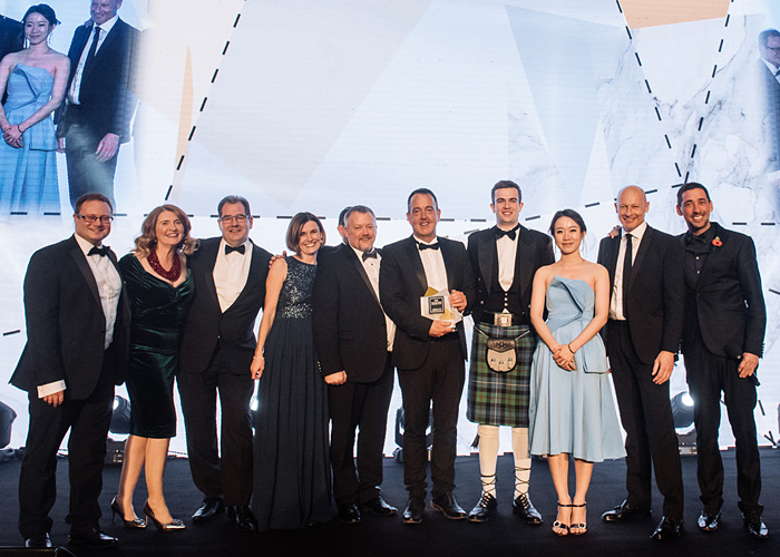 uk packaging awards the macfarlane packaging and peak scientific teams with the supply chain of the year award