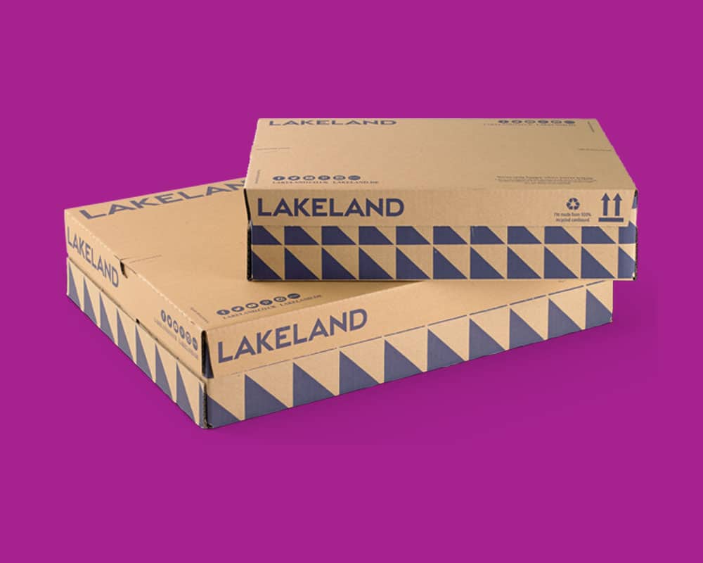 Lakeland custom printed cardboard boxes, Printed Packaging, Bespoke Packaging UK, Custom Packaging