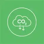 Reduce CO2 and carbon emissions icon